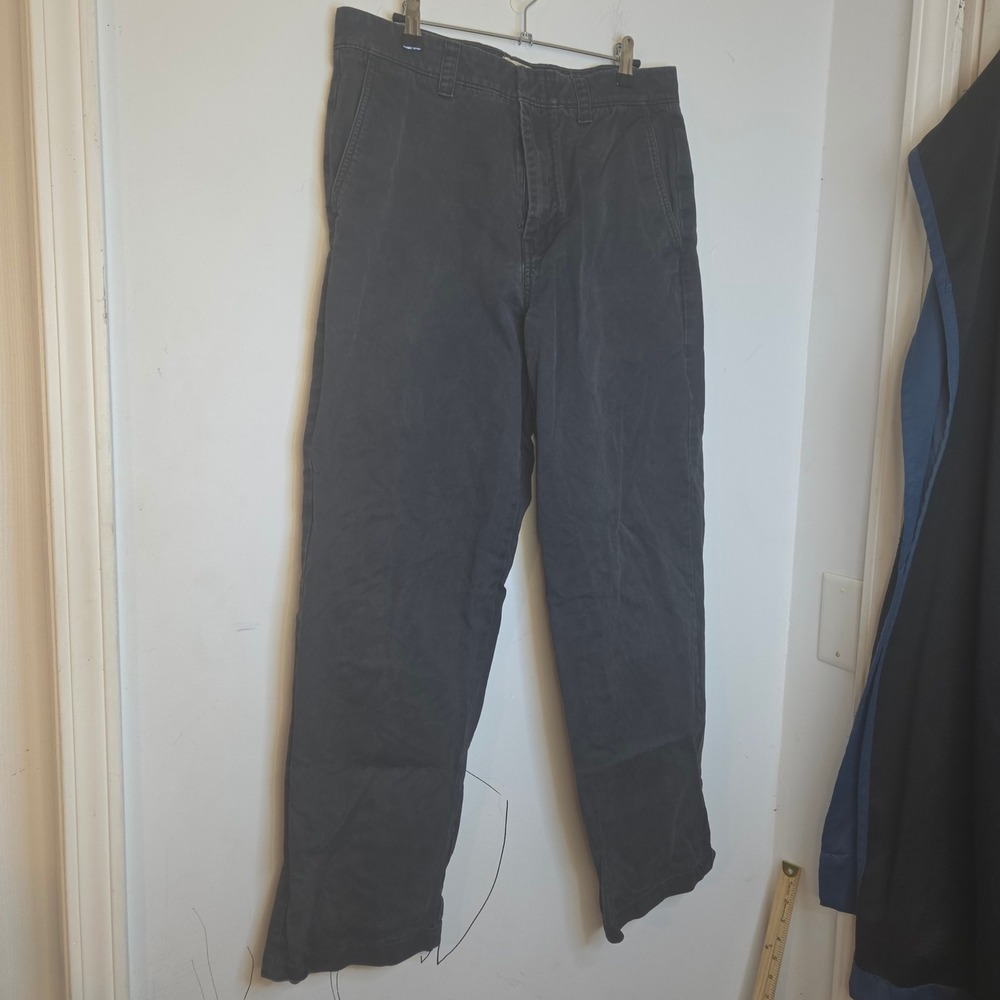 Madewell Mens Chino Pants Dark Gray 100% Cotton Straight Leg Size 31 Classic